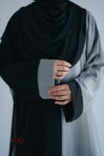 ⁦عباية color block 023⁩ - الصورة ⁦2⁩