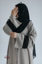 عباية كتان أكمام أورجانزا 016