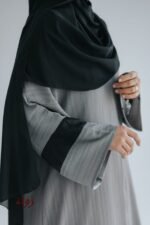 ⁦عباية كتان اكمام اورجانزا 017⁩ - الصورة ⁦2⁩